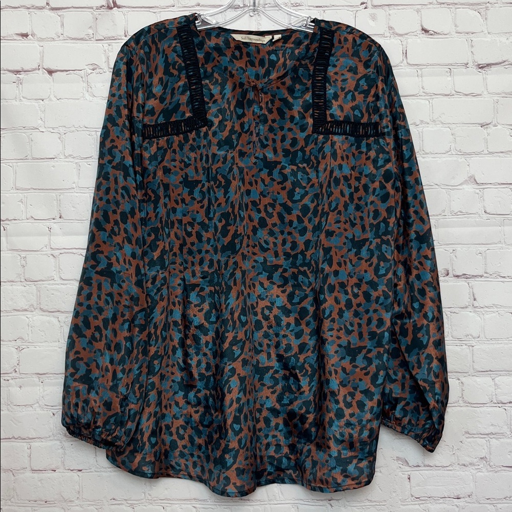 Soft Surroundings Leopard Print Gianna Top